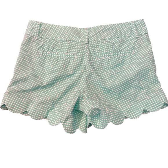 Lilly Pulitzer• Spring 2013 Green Blue and White Buttercup Short Size 2 - Picture 2 of 8